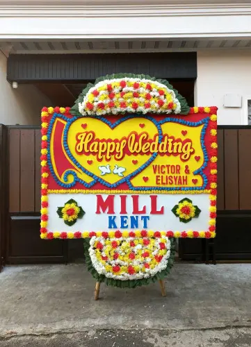 Papan Bunga Pernikahan manahan